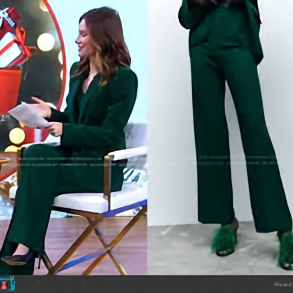 Zara flowy pants green sizes M, last one BNWT - Picture 3 of 10